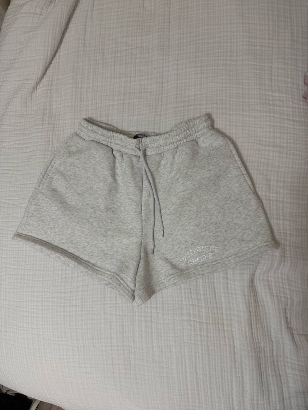 White Fox Boutique Heather Gray Athletic Pull-On Shorts